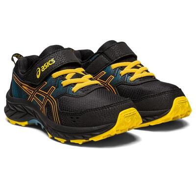 Wanderschuhe Kinder, Unisex - ASICS Pre Venture 9 PS - Black/SandStone