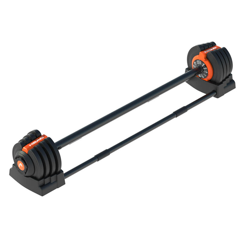Multifunctional Adjustable Dumbbell Set - Black/Orange
