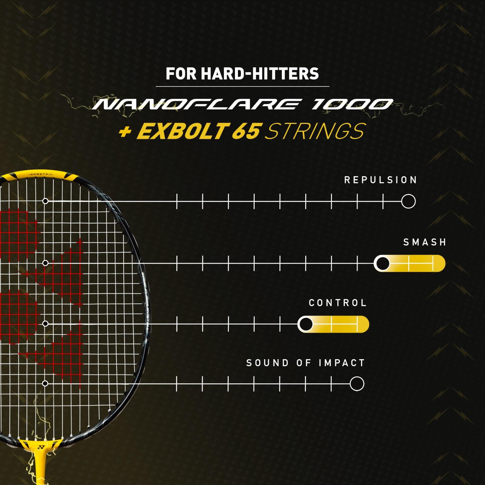 Badminton Racket NANOFLARE 1000 Z LIGHTNING YELLOW 4U/5Z (unstrung)
