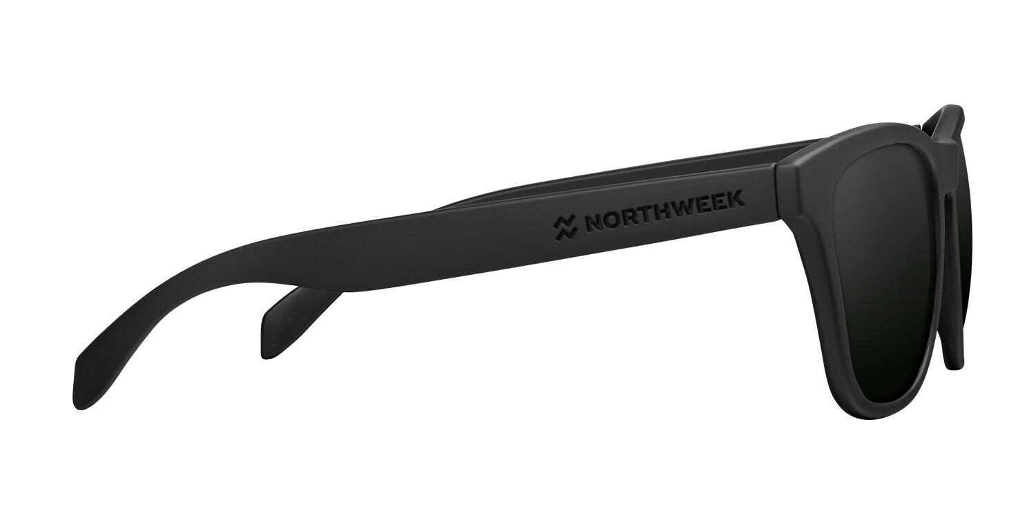NORTHWEEK - Sonnenbrillen für Herren und Damen - REGULAR ALL BLACK 3/4
