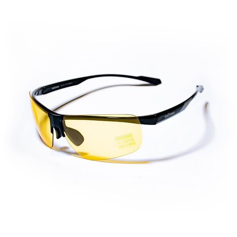 Smart Eye Premium Adult Anti-blue Light Photochromatic Hiking Sunglasses - Black