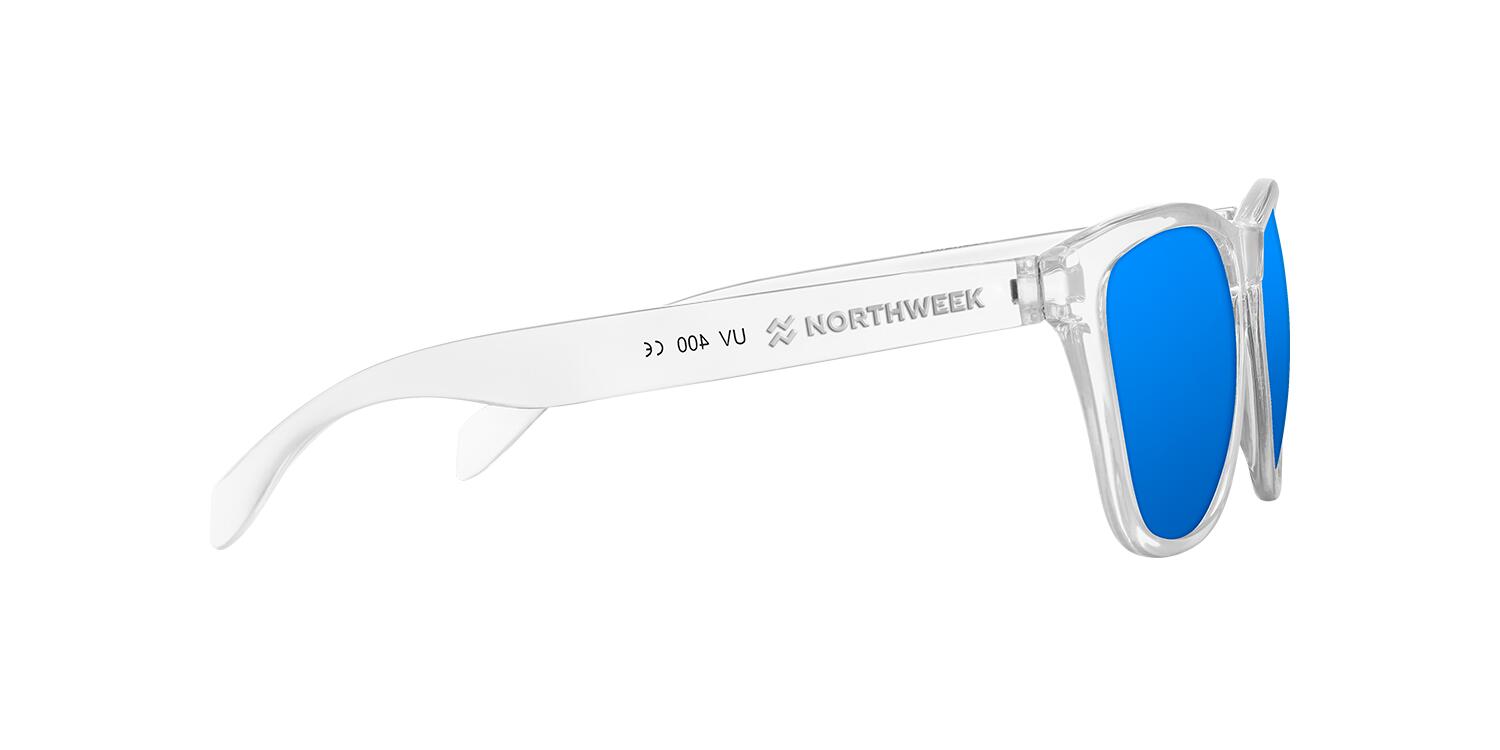 NORTHWEEK - Lunettes de soleil pour Homme et Femme bleu blanc brillant -  KIDS 3/6