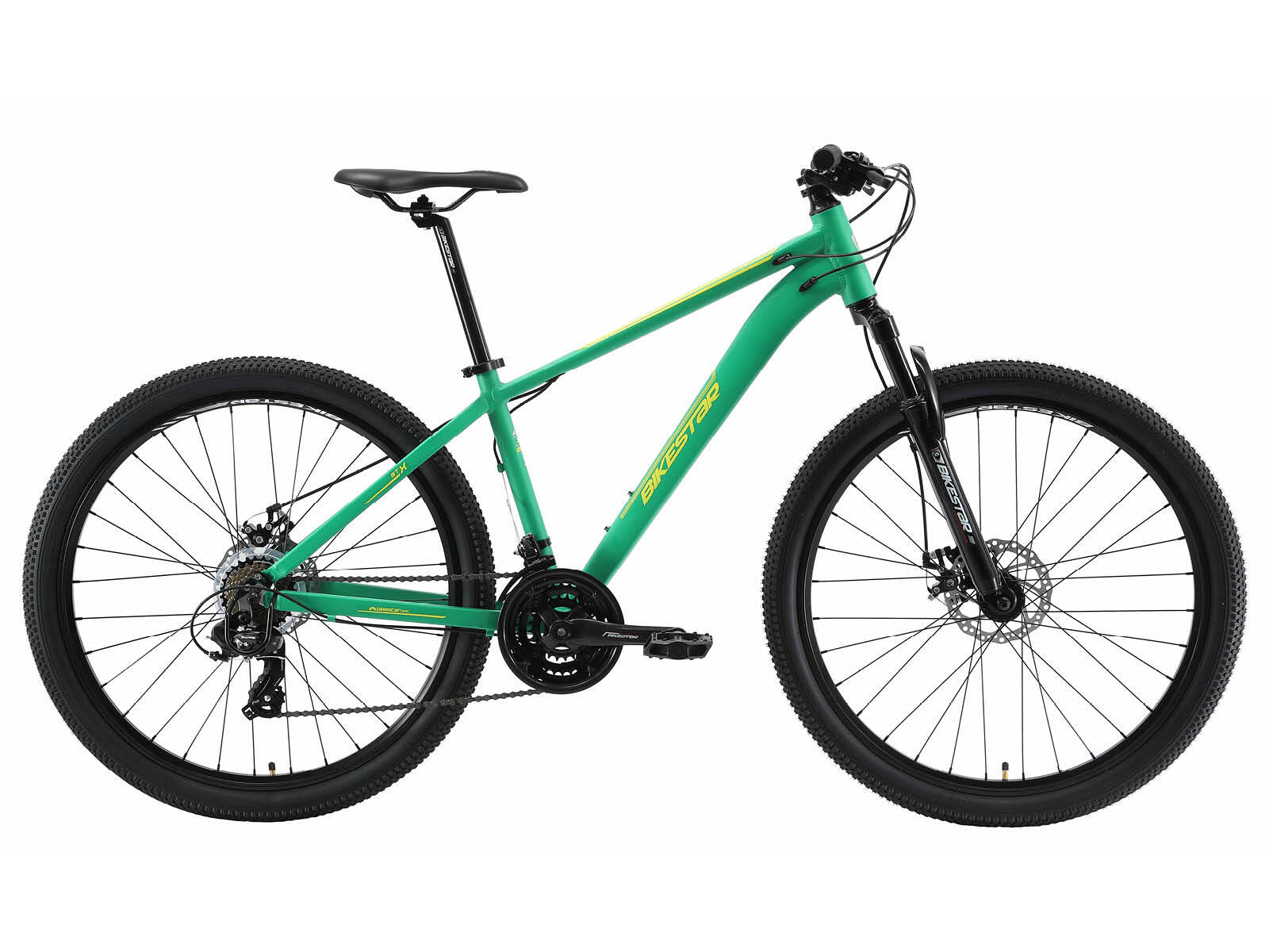 BIKESTAR MTB 27.5" alluminio, hardtail, 21 velocità, freno a disco