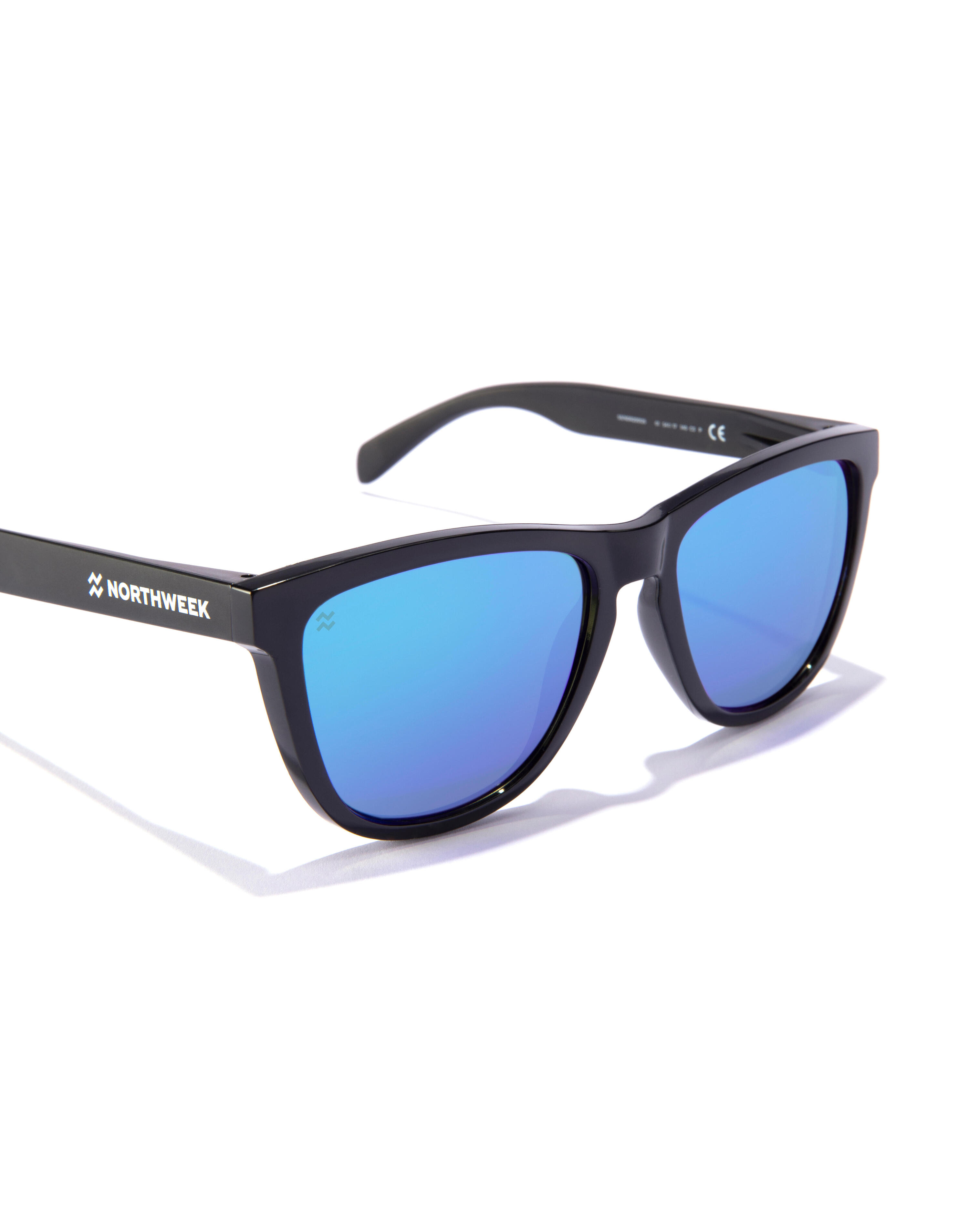 Lunettes de soleil pour hommes et femmes polarisant le ciel noir -  REGULAR RAW 3/4
