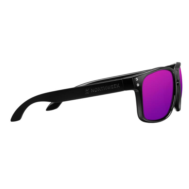 Óculos de sol para homens e mulheres polarizados brilho preto roxo -  BOLD