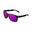 Zonnebrillen voor mannen en vrouwen gepolariseerd glans zwart paars -  BOLD