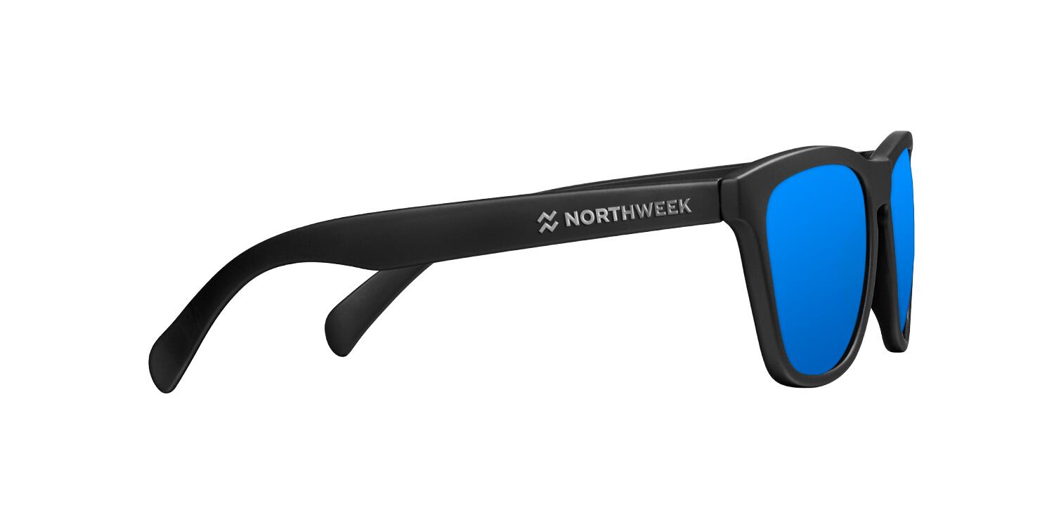 NORTHWEEK - Gafas de Sol para Hombre y Mujer MATTE BLACK BLUE - KIDS 3/4