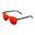Zonnebrillen voor mannen en vrouwen gepolariseerd mat zwart rood -  WALL PHANTOM