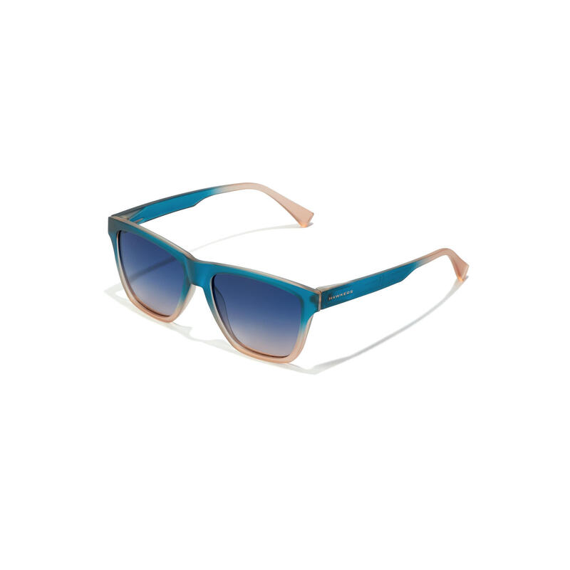 HAWKERS - Lunettes de soleil pour Homme et Femme Sunrise Bleu à Peach - ONE LS