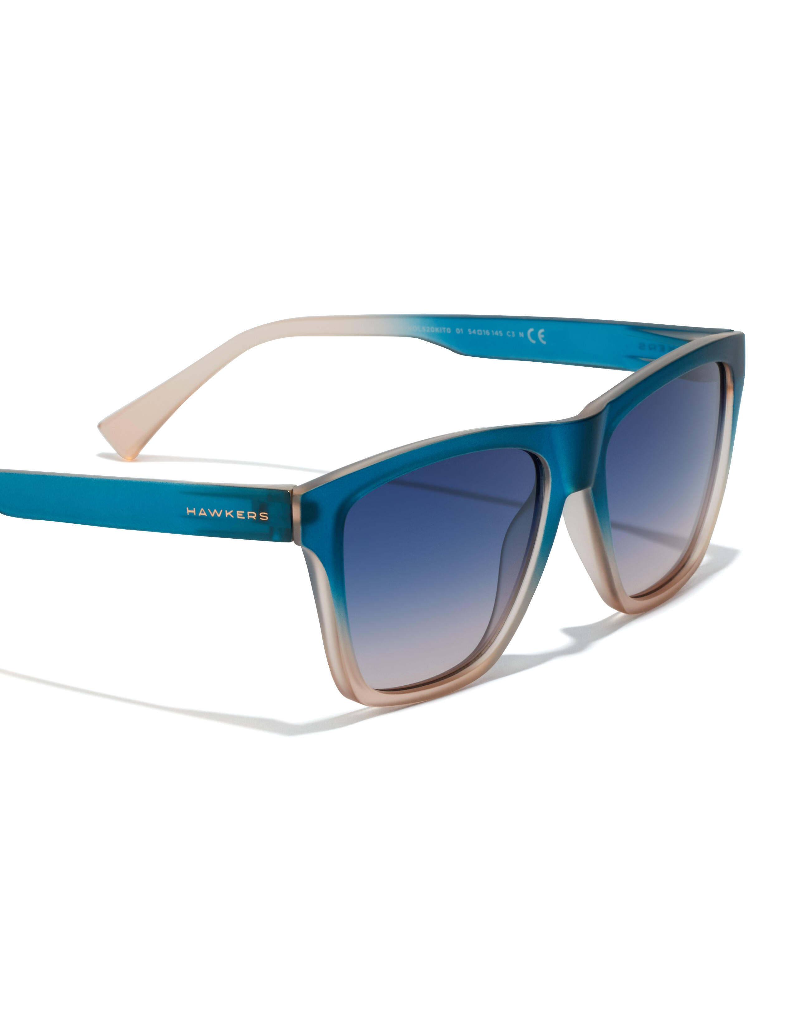 HAWKERS - Lunettes de soleil pour Homme et Femme Sunrise Bleu à Peach - ONE LS 5/8
