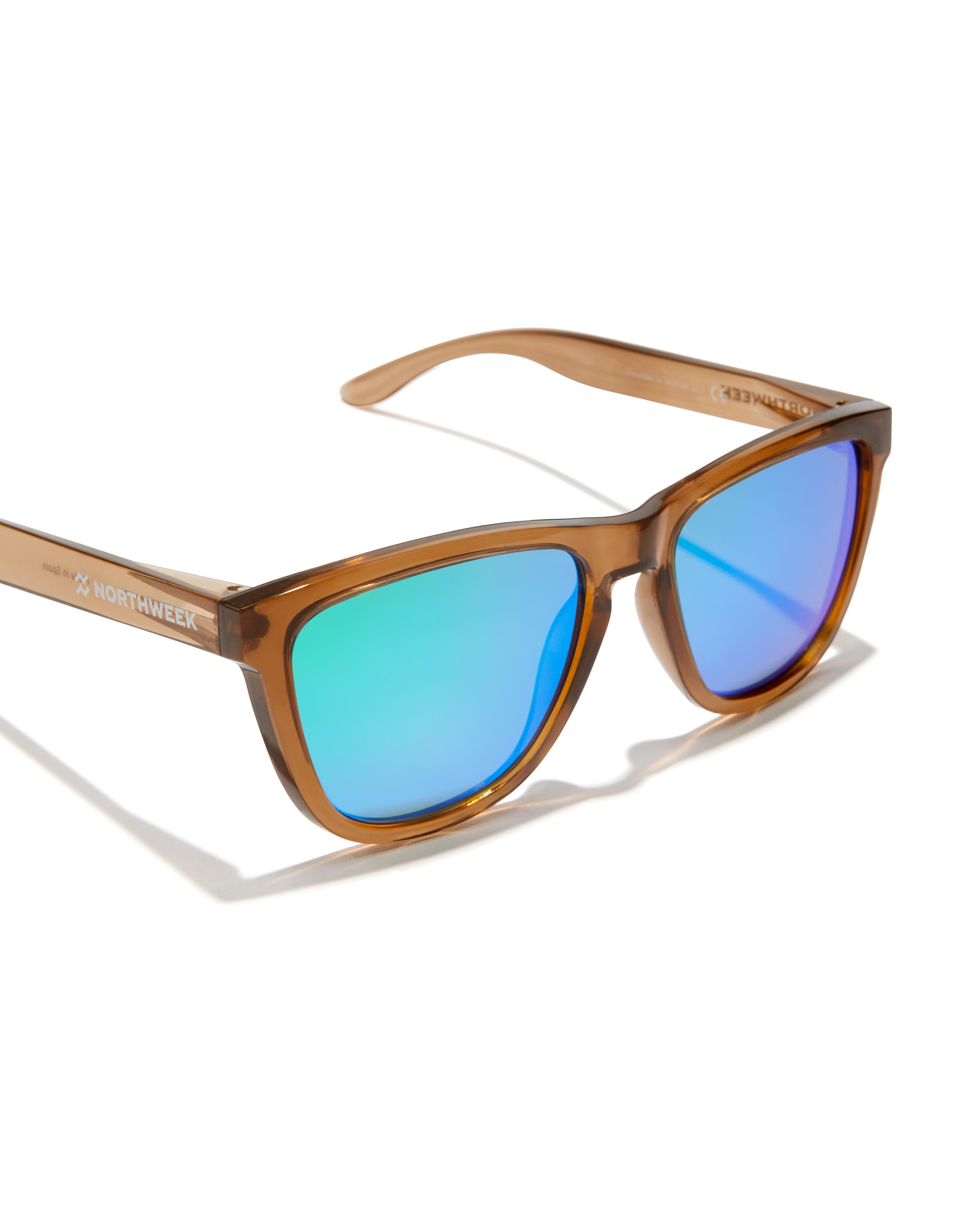NORTHWEEK - Gafas de Sol para Hombre y Mujer FARK BROWN EMERALD - REGULAR RAW 4/4