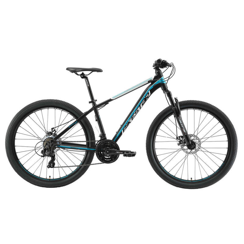 Bicicleta de montaña 27.5" aluminio BIKESTAR hardtail negro