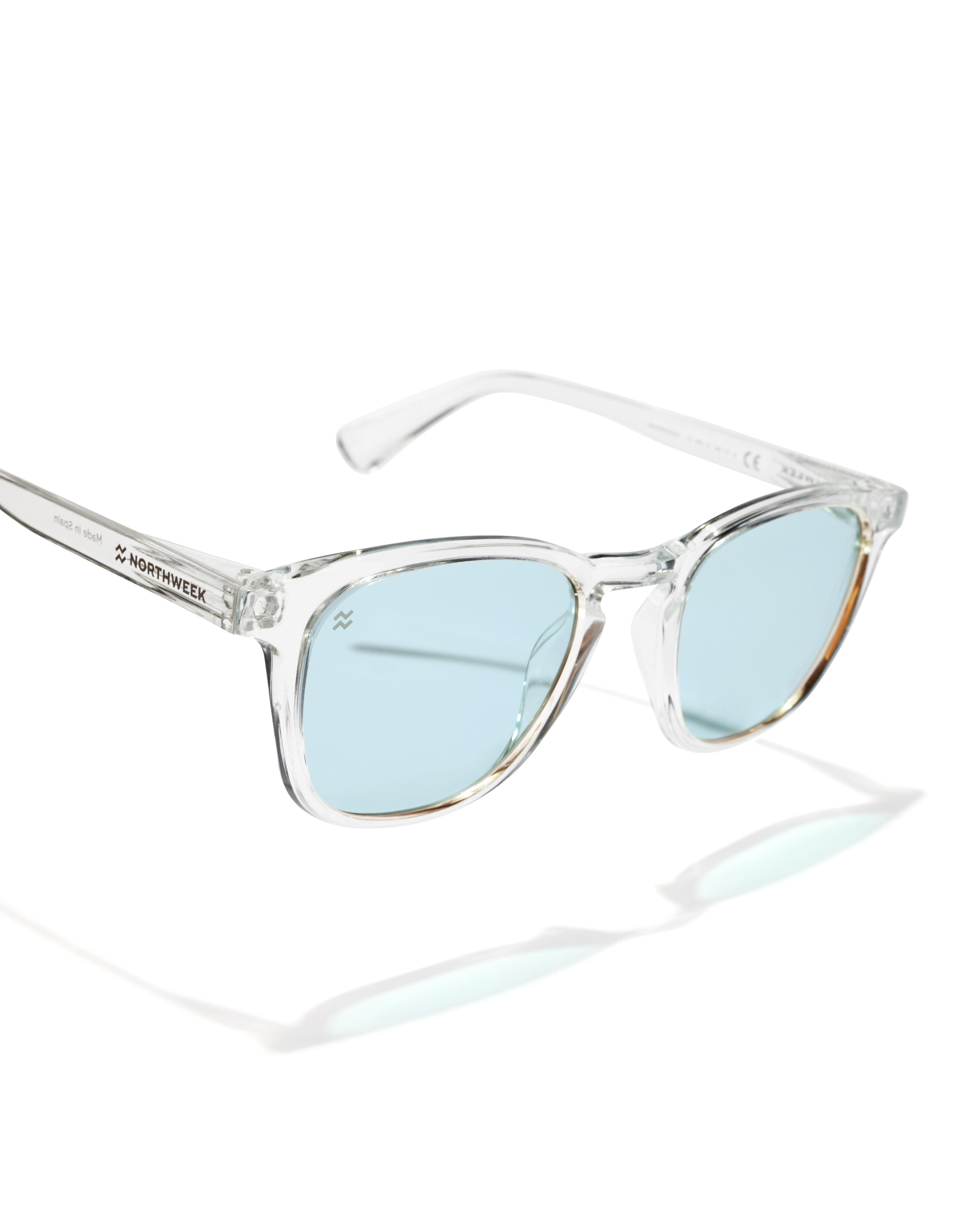 NORTHWEEK - Occhiali da sole per uomini e donne trasparenti blu - WALL RAW 5/6