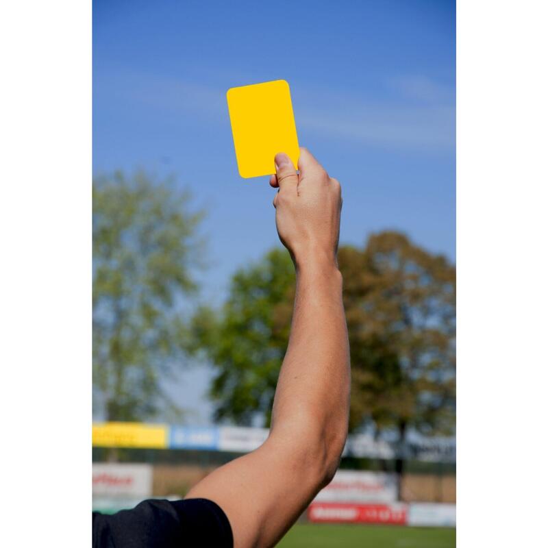 Paire de cartons pour arbitre - Jaune et rouge