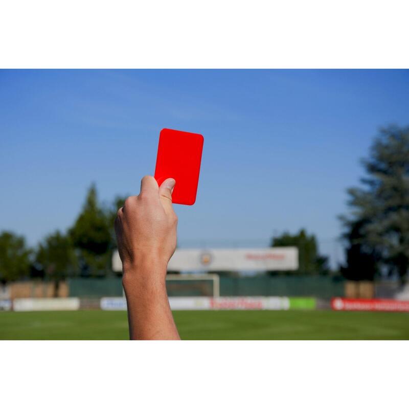 Paire de cartons pour arbitre - Jaune et rouge