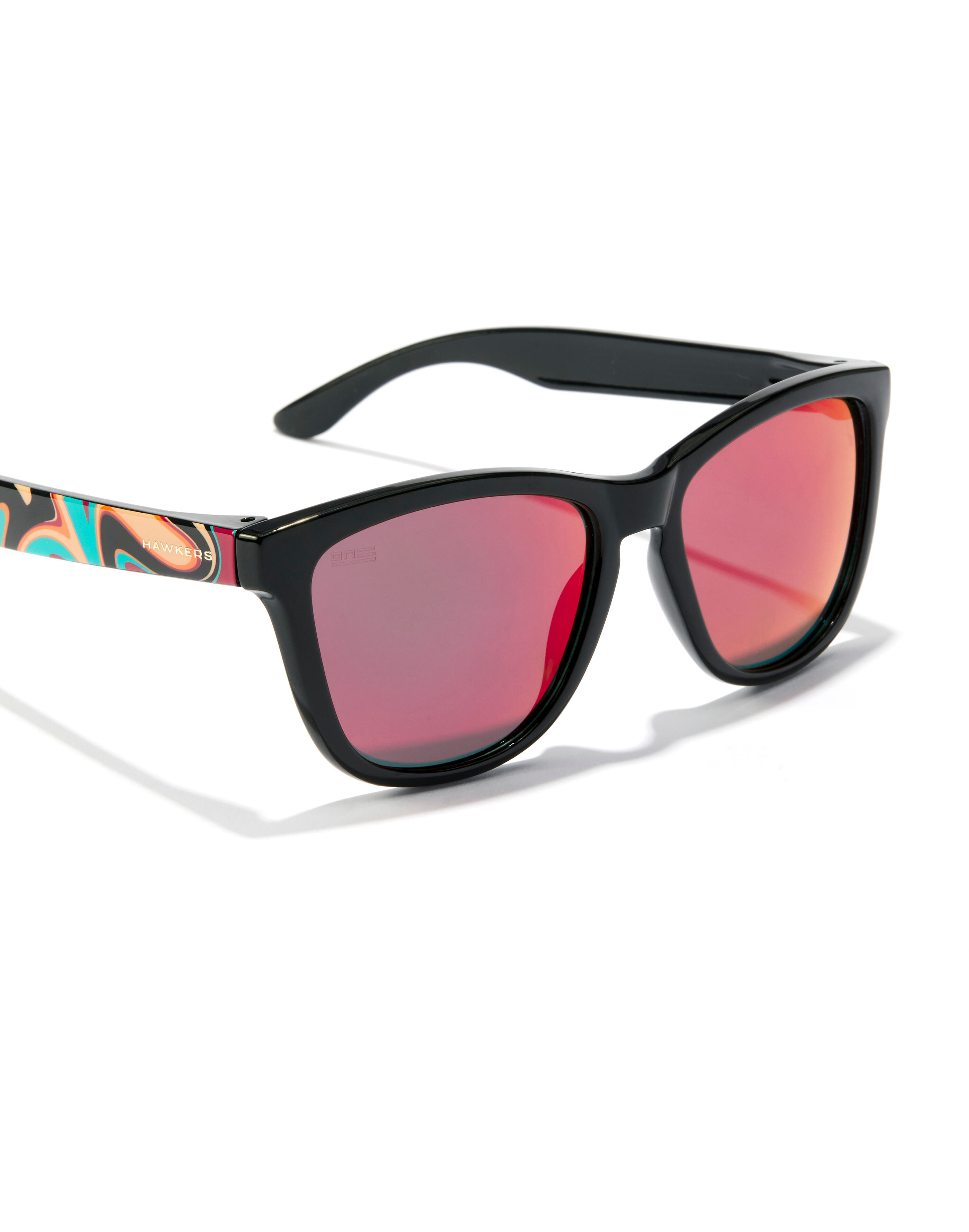 HAWKERS Lunettes de soleil pour Homme et Femme POLARIZED PSYCHEDELIC RUBY ONE 4/7