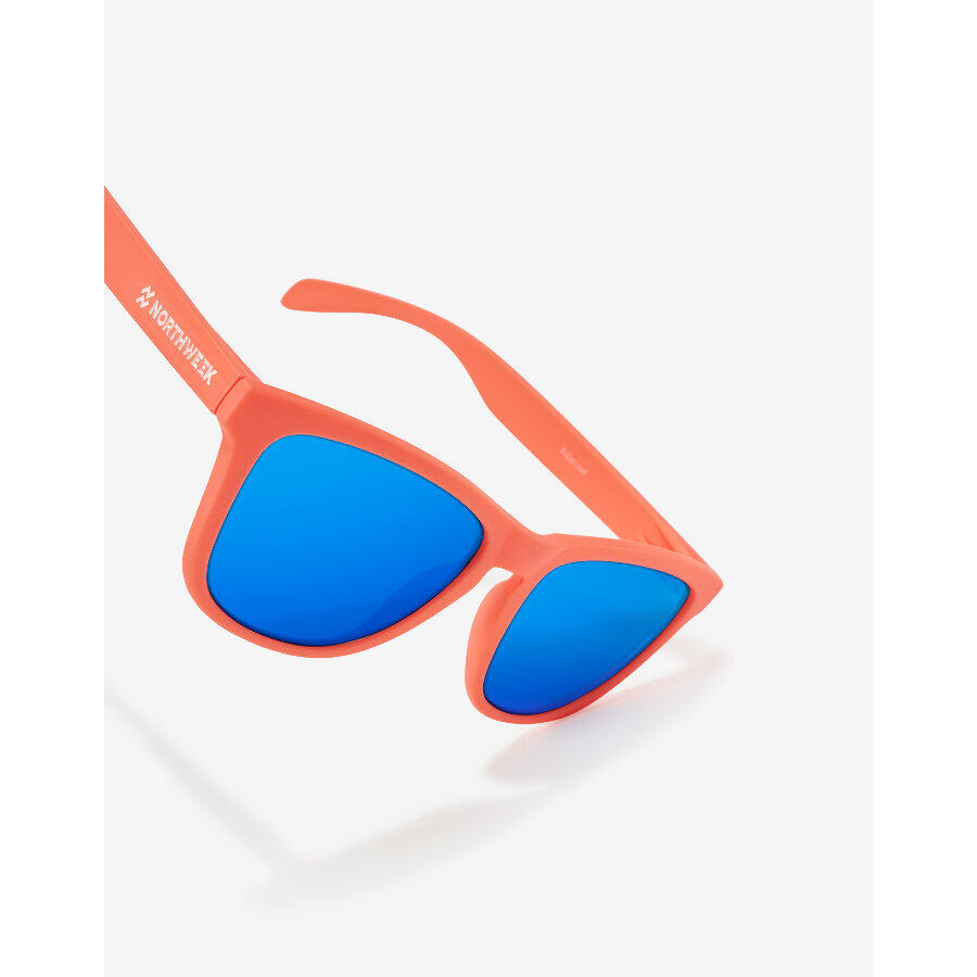 Óculos de sol para homens e mulheres polarizados de coral azul -  REGULAR MATTE 3/4