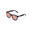 Lunettes de soleil pour hommes et femmes rouges noirs mate -  KIDS