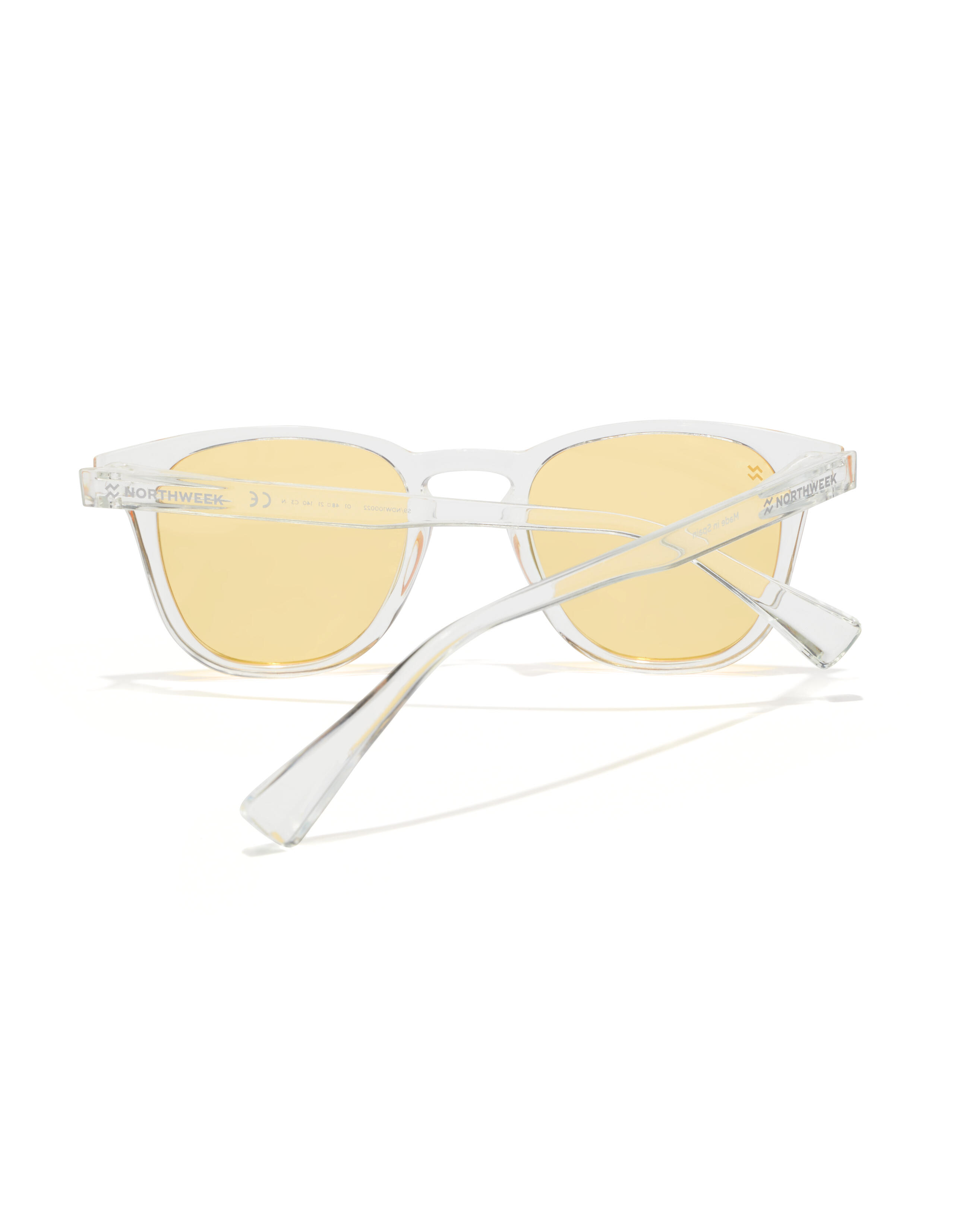 NORTHWEEK - Lunettes de soleil pour Homme et Femme jaune transparent -  WALL RAW 4/6