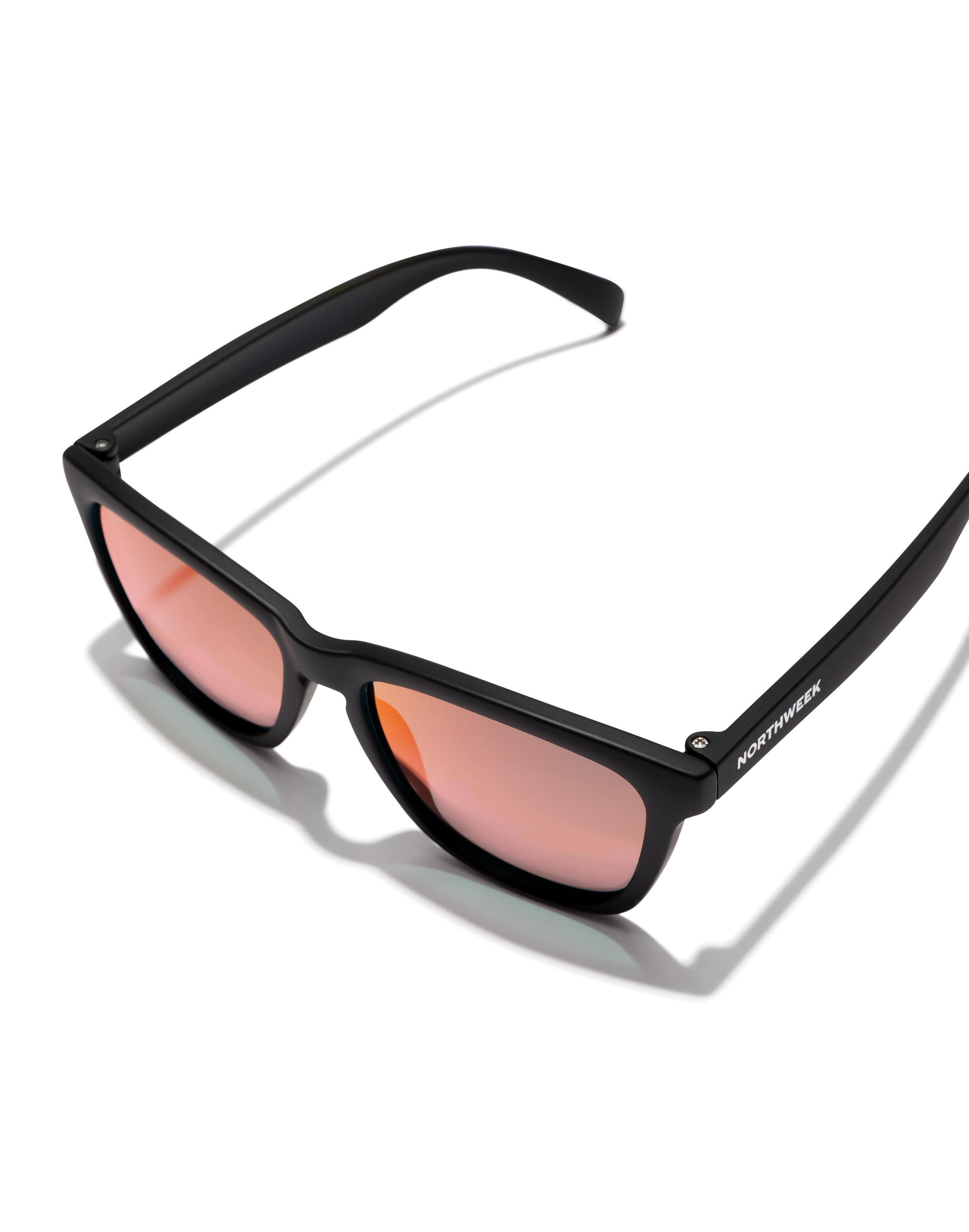 NORTHWEEK - Sunglasses for Men and Women MATTE BLACK RED - KIDS 3/6
