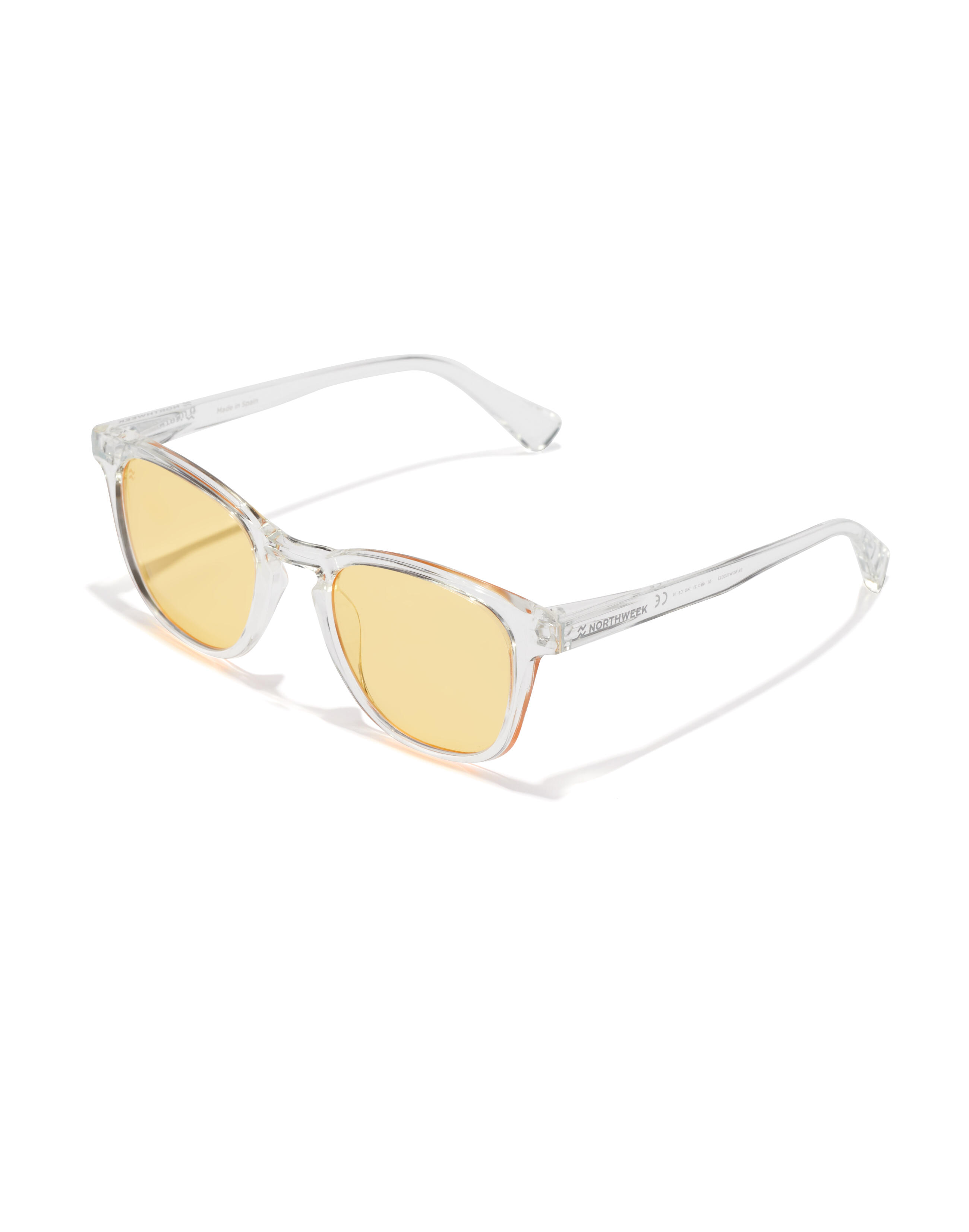 NORTHWEEK NORTHWEEK - Gafas de Sol para Hombre y Mujer TRANSPARENT YELLOW - WALL RAW