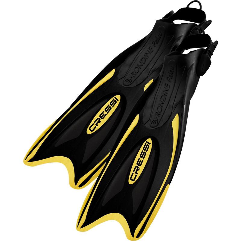 Palau Adult Open heel snorkeling fins - Yellow