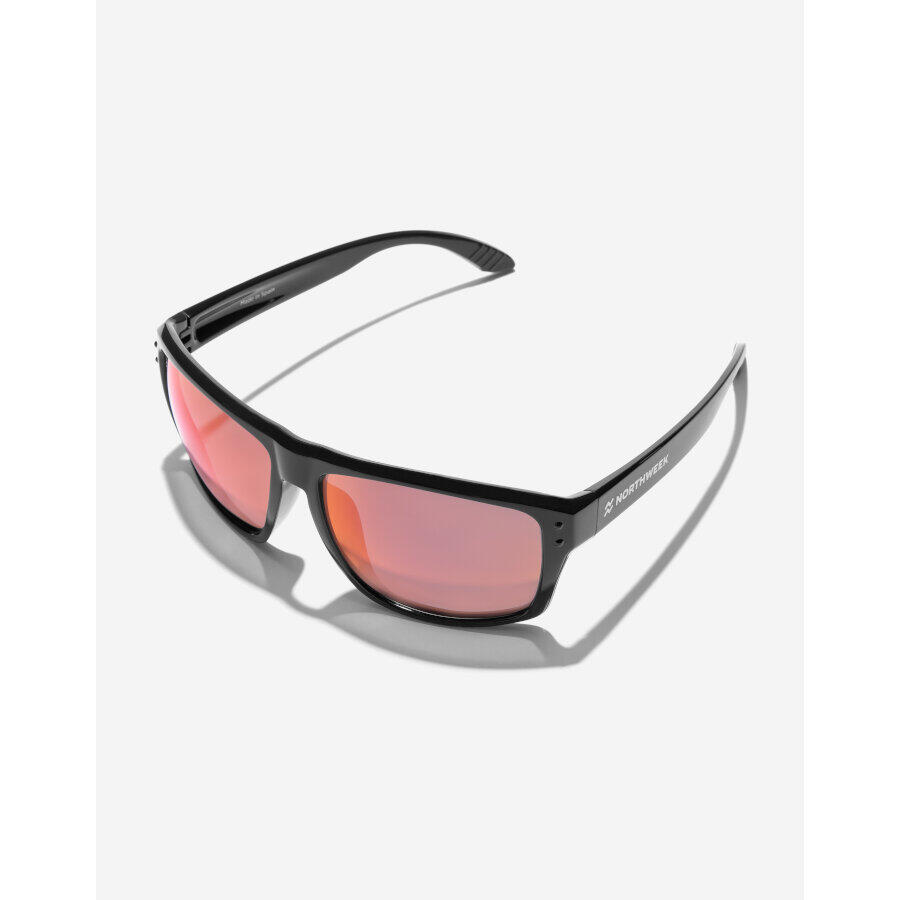 NORTHWEEK - Gafas de Sol para Hombre y Mujer POLARIZED BLACK RUBY - BOLD RAW 5/6
