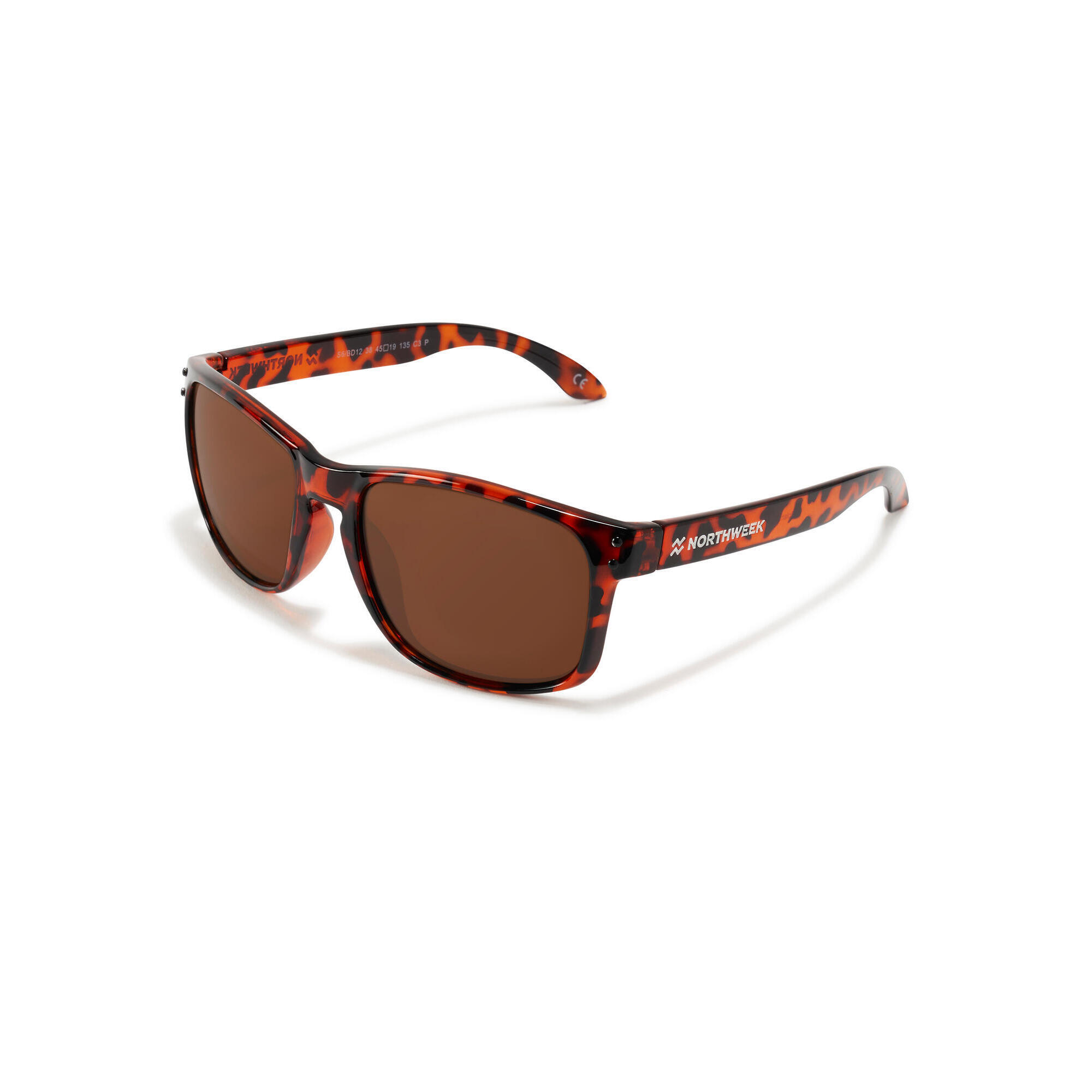 Hawkers - Northweek - Sunglasses For Men And Women Polarized Shine Brown Ambar - Bold - Lunettes De Soleil - Marron - Taille Unique - Decathlon