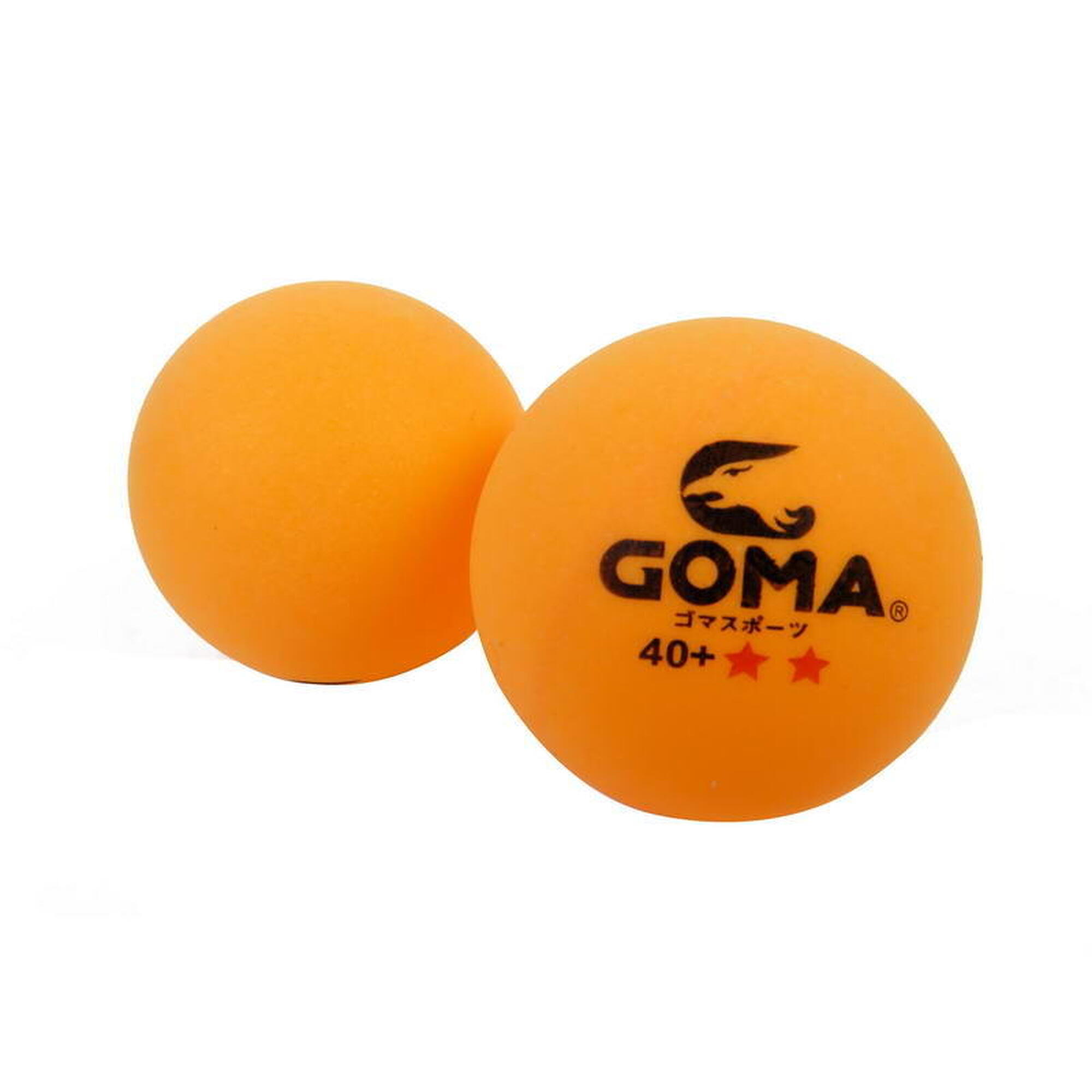 G402PY 2 Star 40+ Table Tennis Ball (6 pcs) - Orange