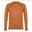 Puez Melange Dry M L/S Tee - Orange sunset