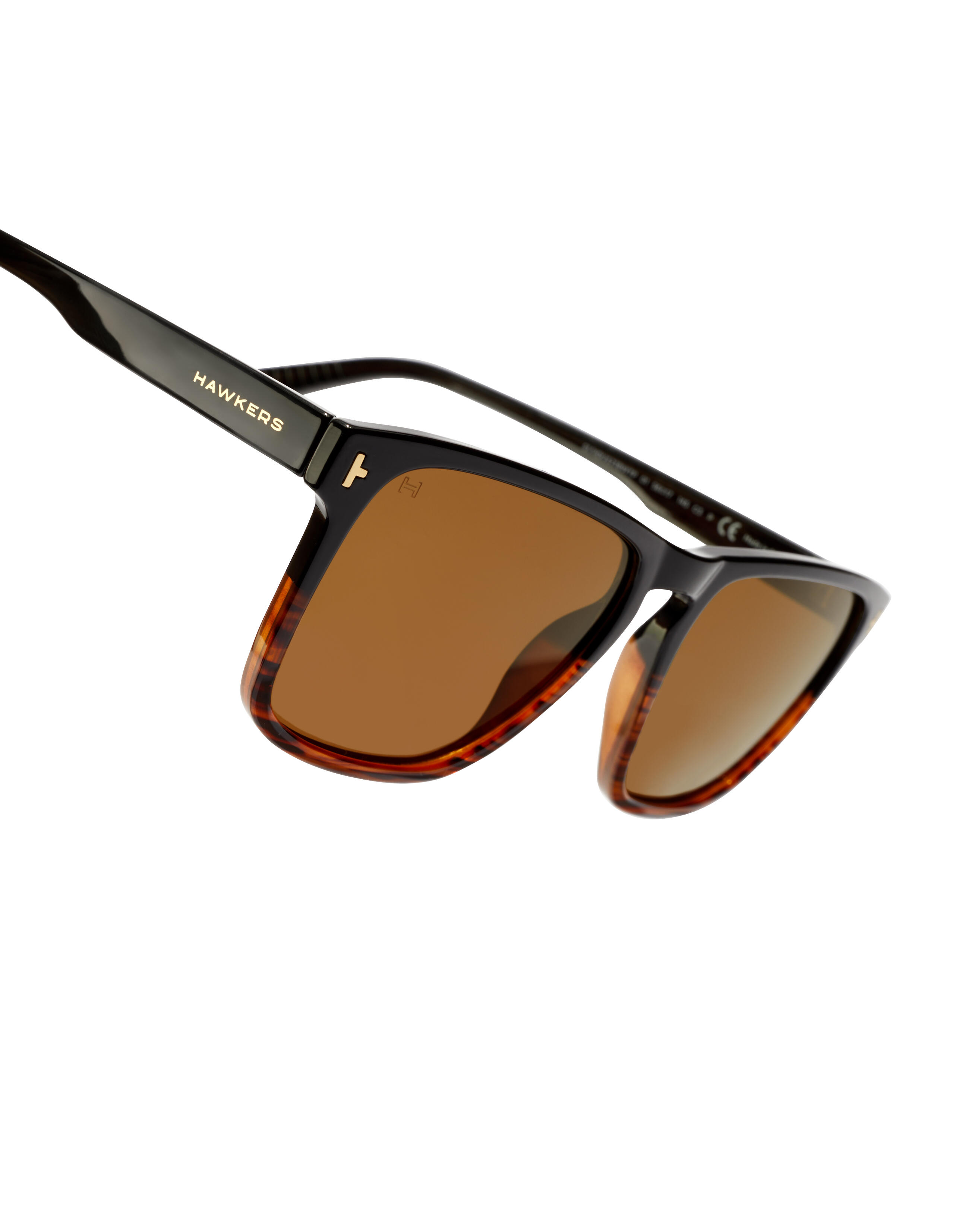 HAWKERS - Gafas de Sol para Hombre y Mujer POLARIZED BLACK OLIVE - DUST 5/7