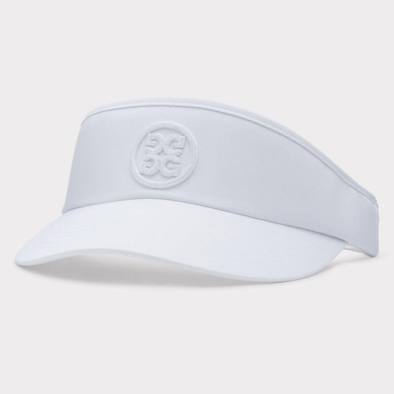 CIRCLE G'S STRETCH TWILL ADULT GOLF VISOR - WHITE