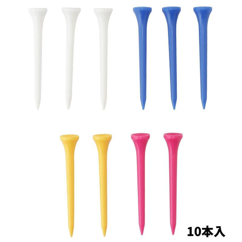 GV0476 SLIM LONG GOLF TEE 70mm (10PCS) - MULTI-COLOR