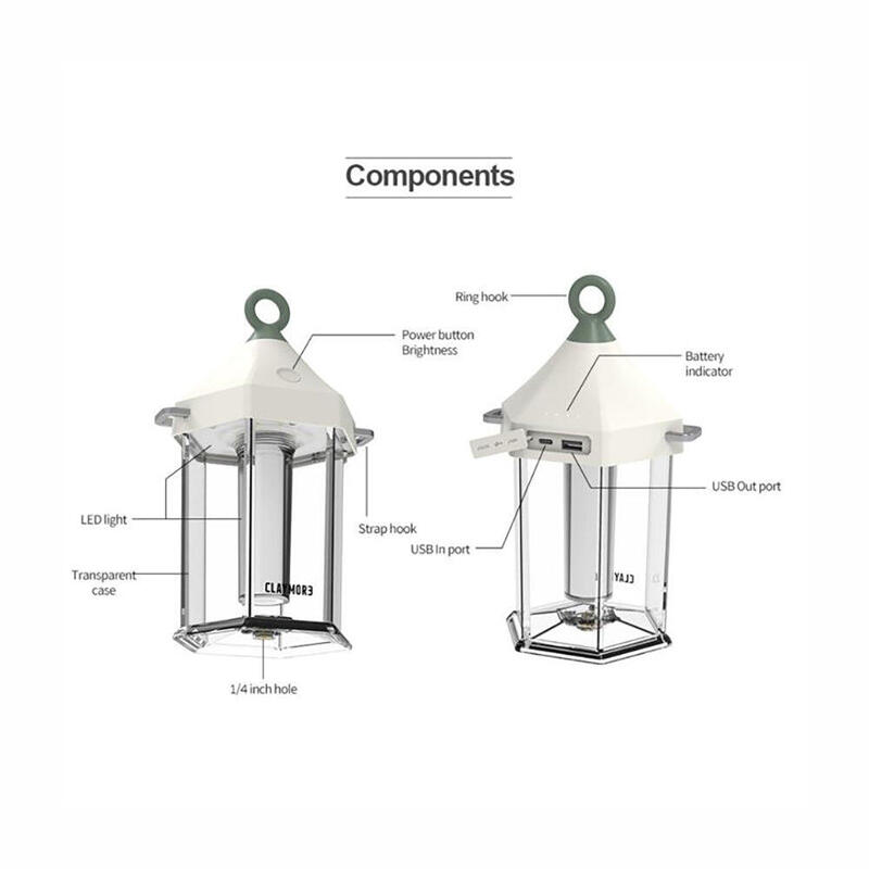 Lamp Cabin Rechargeable Camping Lantern - Ivory