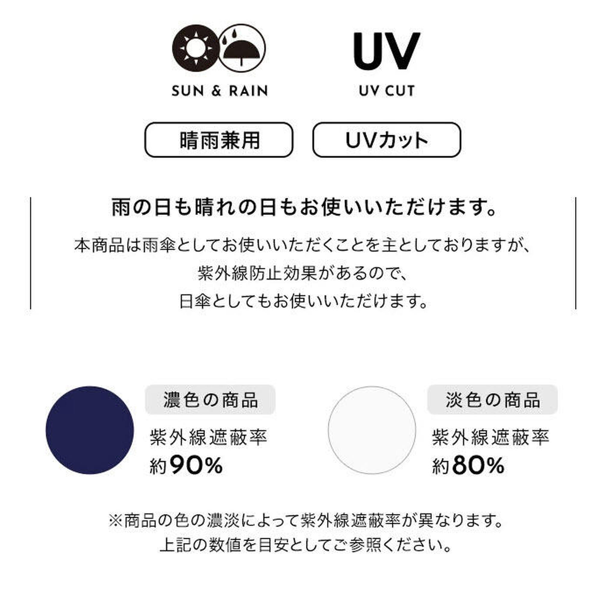 UX系列雙人用縮骨雨傘 - 卡奇/黑