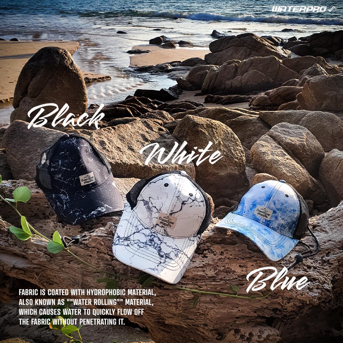 NO COFFEE × CLUBHAUS WATERPROOF CAP 白