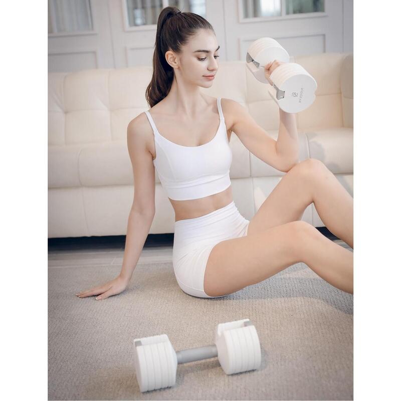 Pure Series Adjustable Dumbbell 12.5LB (Pc) - White