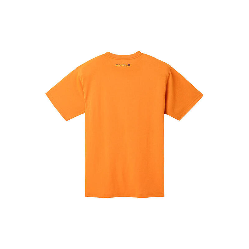 Montbell Logo Rope 男裝快乾透氣短袖運動印花T恤 - 橙色