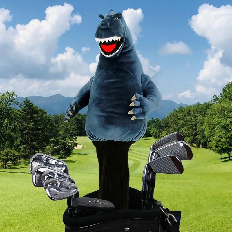 WHC1743 GODZILLA GOLF DRIVER HEAD COVER - GREY