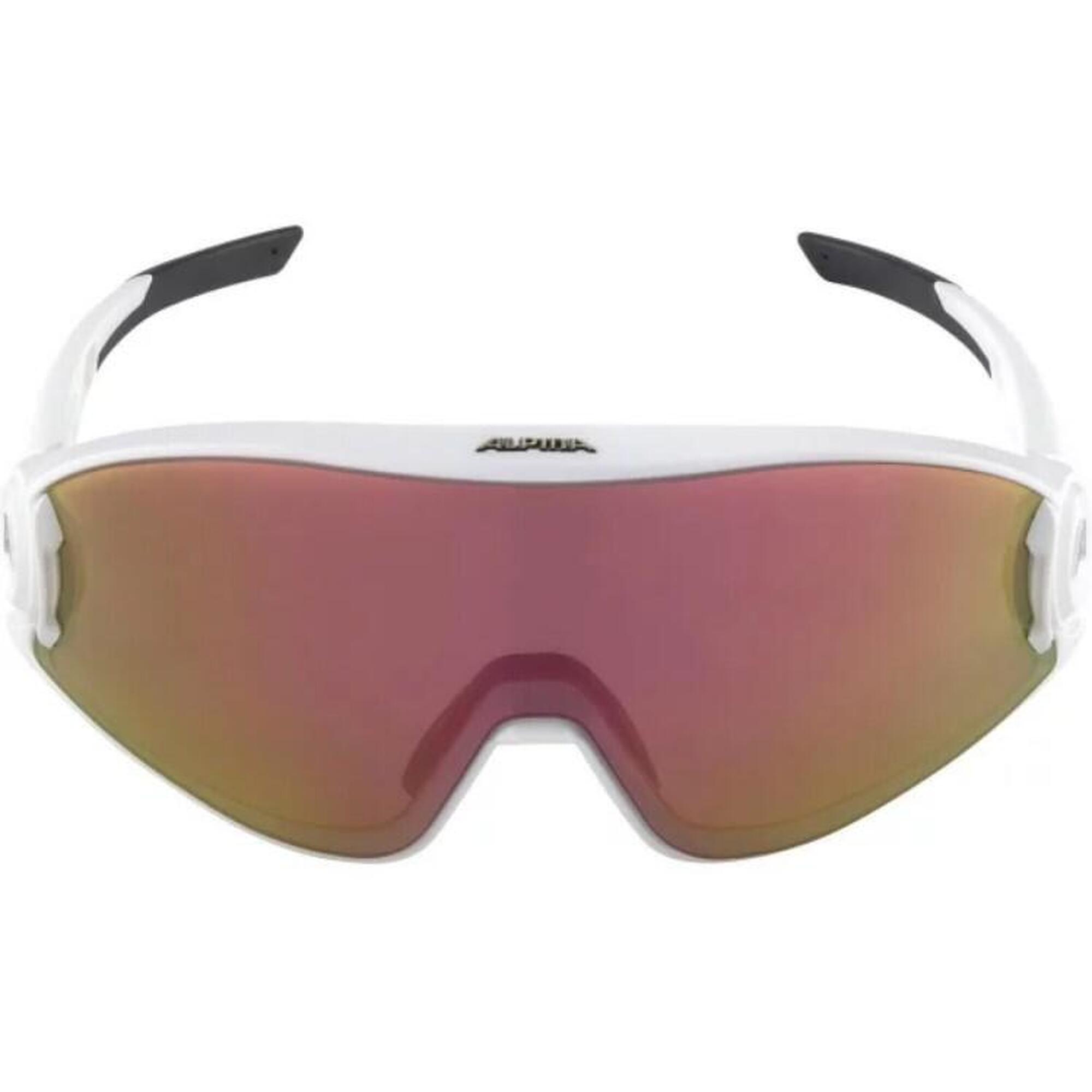 5W1NG Q+VM Adult Cycling Sports Sunglasses - White Matt