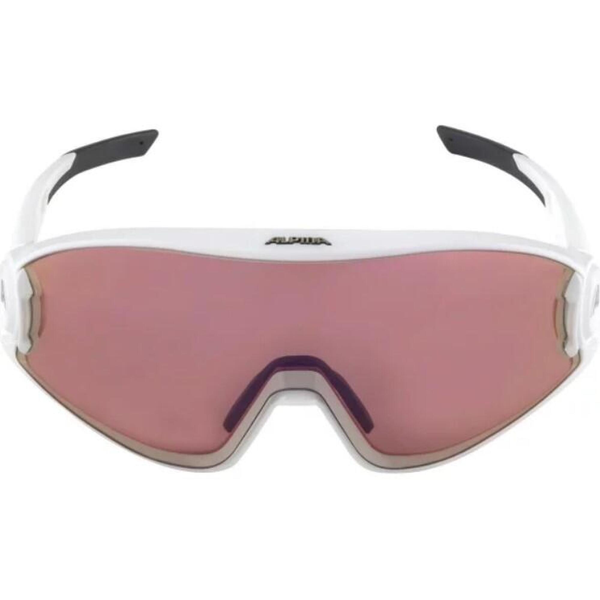 5W1NG Q+VM Adult Cycling Sports Sunglasses - White Matt