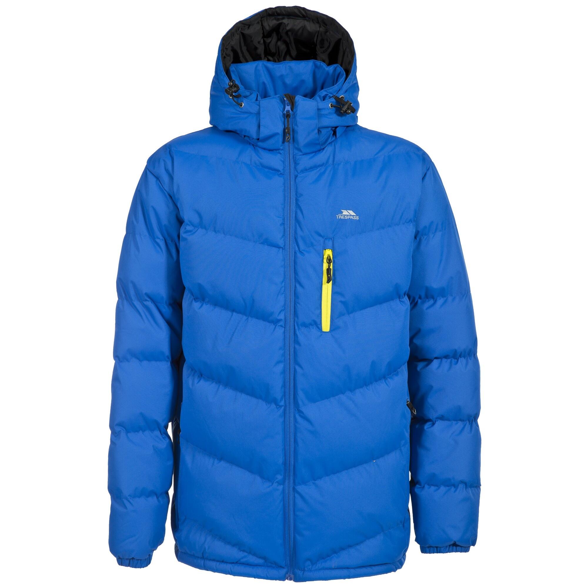 TRESPASS Heren Blustery Gewatteerde Jas (Blauw)
