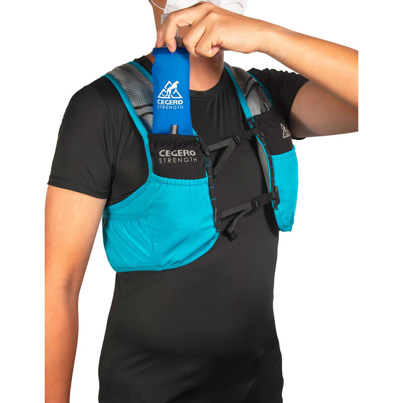 HYDRATION RUNNING VEST LIGHT 4L - TURQUOISE