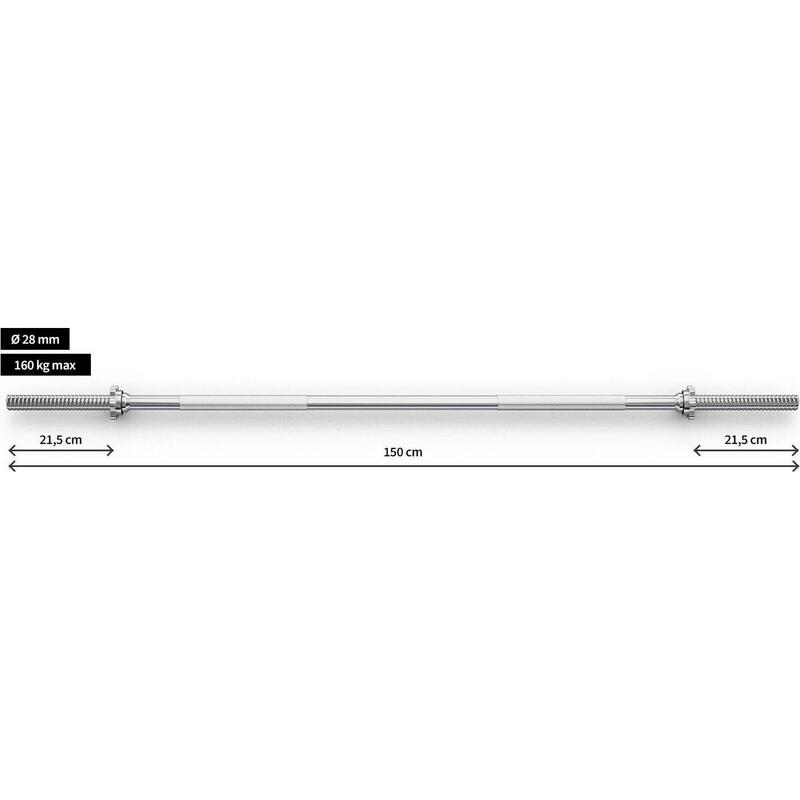 Gryf prosty Zipro 150cm 28 mm