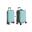 Flex Vega 360 26" 4-Wheel Luggage - Light Blue