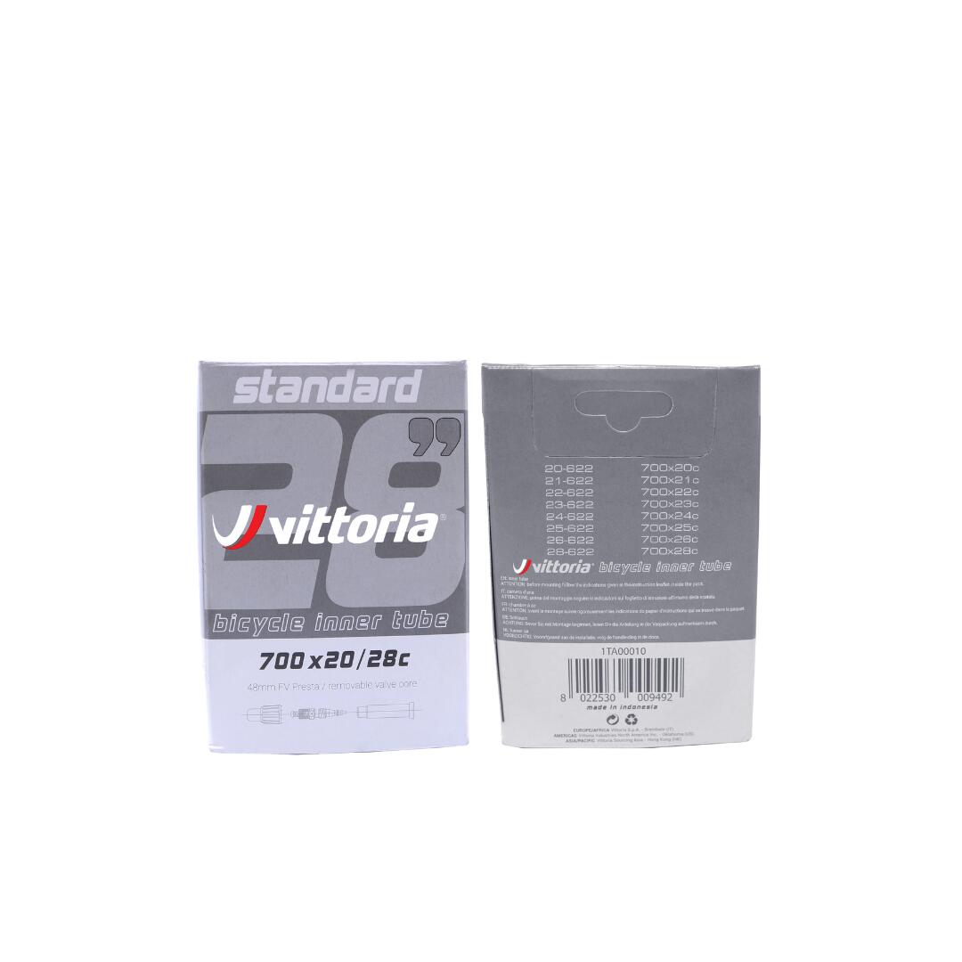 Vittoria 700 x 20 28C 80mm Standard Butyl Bicycle Inner Tube