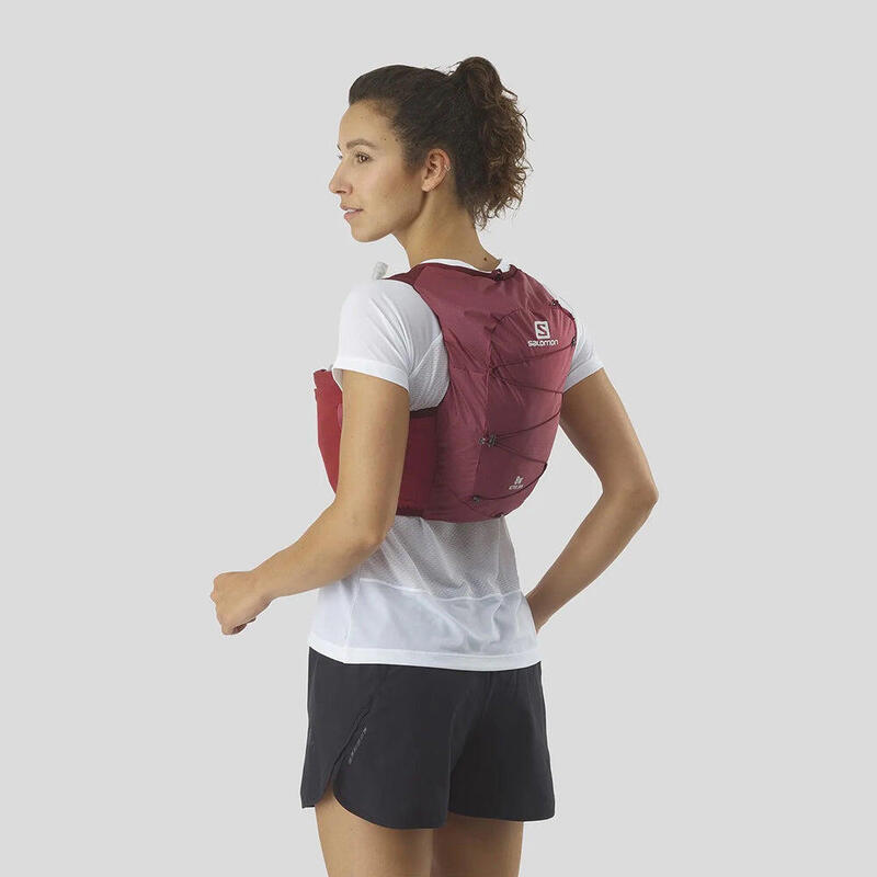 Active Skin 8 With Flasks Women Hydration Trail Running Backpack Vest 8L - Red