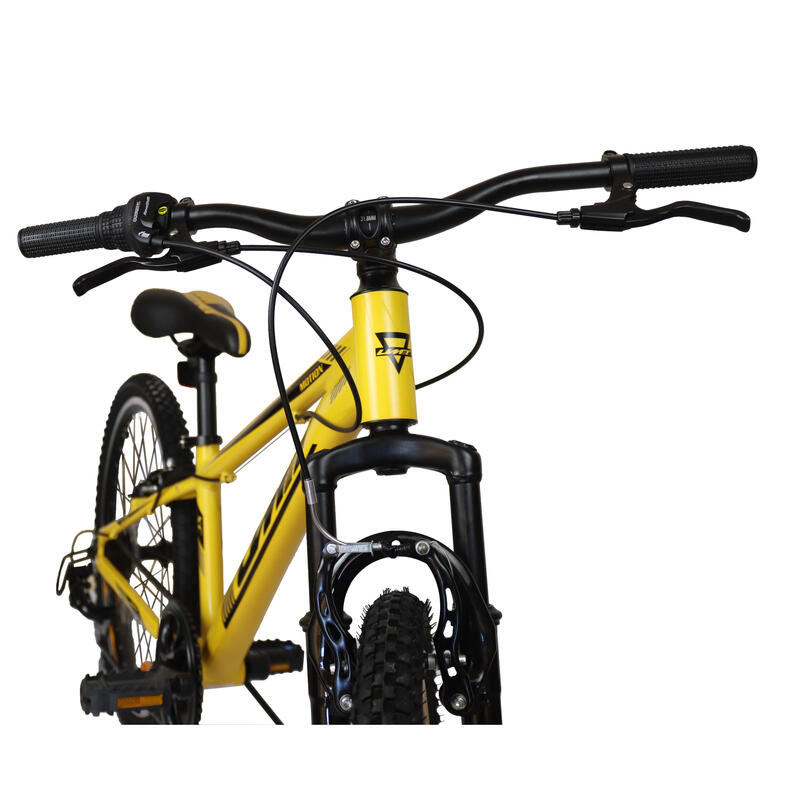 Bicicleta Infantil 24” Umit Quadro Alumínio 7V Amarelo