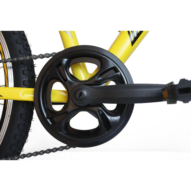 Bicicleta Infantil 24” Umit Cuadro Aluminio 7V Amarilla