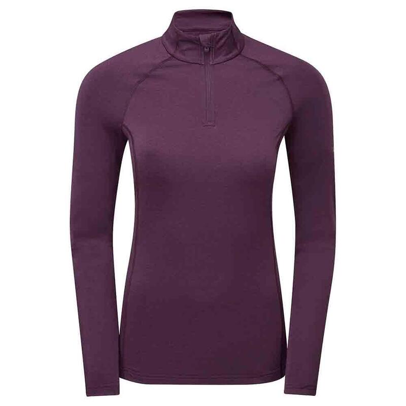 W Dart XT Women's Zip Neck Long-sleeve Warm Underwear - Dark Purple